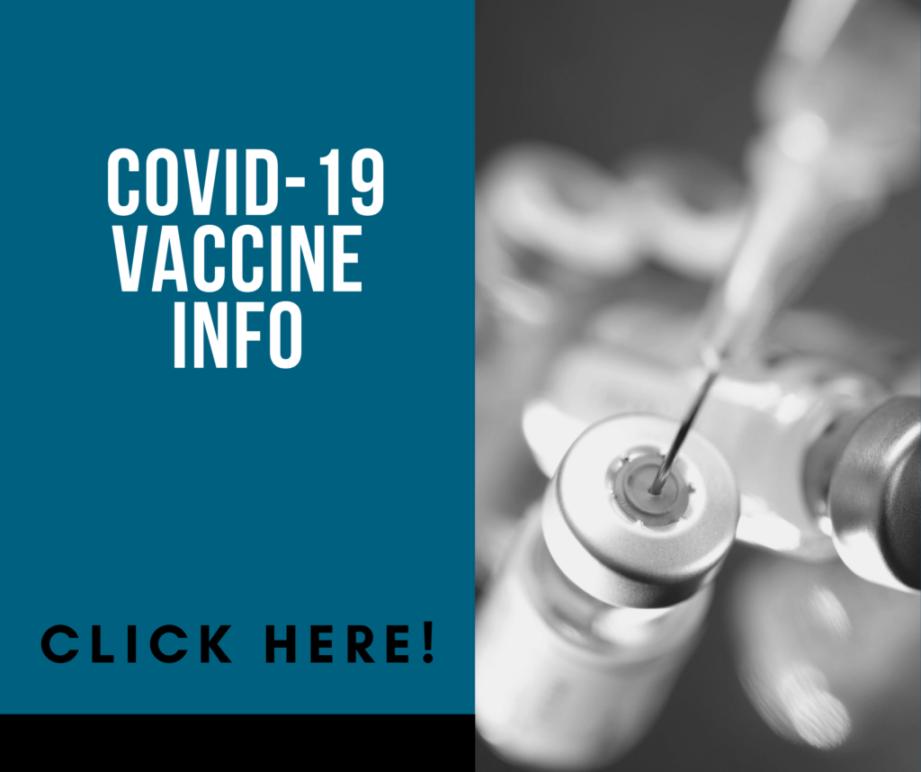 Button linked to information on COVID-19 vaccine